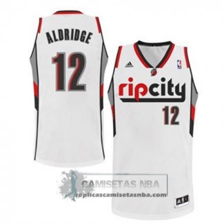 Camiseta Rip City Blazers Aldridge Blanco