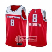 Camiseta Sacramento Kings Bogdan Bogdanovic Ciudad Rojo