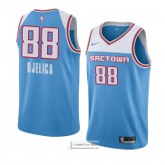 Camiseta Sacramento Kings Nemanja Bjelica Ciudad 2018-19 Azul