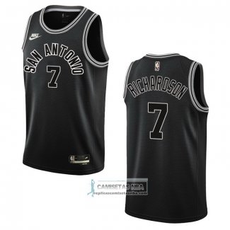 Camiseta San Antonio Spurs Josh Richardson NO 33 Classic 2022-23 Negro