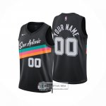 Camiseta San Antonio Spurs Personalizada Ciudad 2025-26 Negro