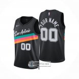 Camiseta San Antonio Spurs Personalizada Ciudad 2025-26 Negro