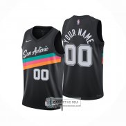 Camiseta San Antonio Spurs Personalizada Ciudad 2025-26 Negro