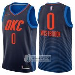 Camiseta Thunder Russell Westbrook Statement 2017-18 Azul