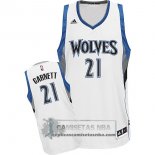 Camiseta Timberwolves Garnett Blanco