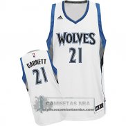 Camiseta Timberwolves Garnett Blanco