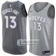 Camiseta Timberwolves Marcus Georges Hunt Ciudad 2018 Gris