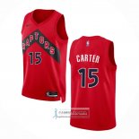 Camiseta Toronto Raptors Vince Carter NO 15 Icon 2022-23 Rojo