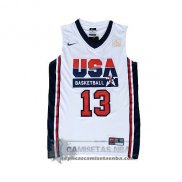 Camiseta USA 1992 Paul Blanco