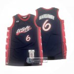Camiseta USA 1996 Anfernee Hardaway NO 6 Azul