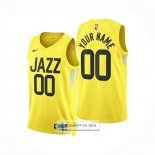 Camiseta Utah Jazz Personalizada Icon 2024-25 Amarillo