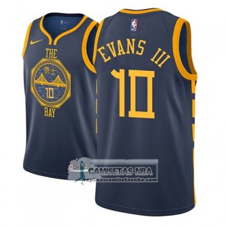 Camiseta Warriors Jacob Evans Iii Ciudad 2018-19 Azul