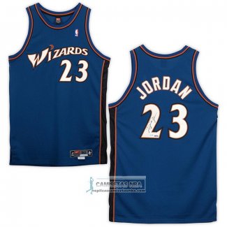 Camiseta Washington Wizards Michael Jordan NO 23 Retro Azul2