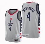 Camiseta Washington Wizards Russell Westbrook Ciudad 2020-21 Gris