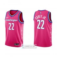 Camiseta Washington Wizards Vernon Carey Jr. NO 22 Ciudad 2022-23 Rosa