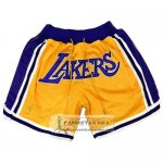 Pantalone Lakers Retro Amarillo