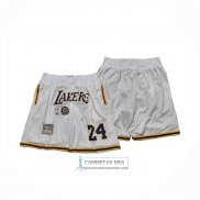 Pantalone Los Angeles Lakers Mitchell & Ness Hardwood Classics Blanco