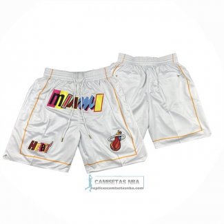 Pantalone Miami Heat Ciudad Just Don 2022-23 Blanco