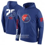 Sudaderas con Capucha Detroit Pistons Derrick Rose Azul