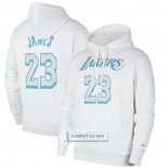 Sudaderas con Capucha Los Angeles Lakers LeBron James Ciudad Blanco