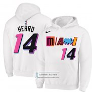 Sudaderas con Capucha Miami Heat Tyler Herro Ciudad 2022-23 Blanco