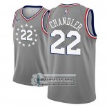 Camiseta 76ers Wilson Chandler Ciudad 2018-19 Gris