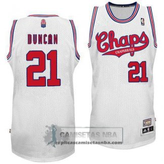 Camiseta ABA Spurs Duncan Blanco