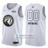 Camiseta All Star 2018 Minnesota Timberwolves Nike Personalizada Blanco