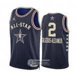 Camiseta All Star 2024 Oklahoma City Thunder Shai-Gilgeous Alexander NO 2 Azul