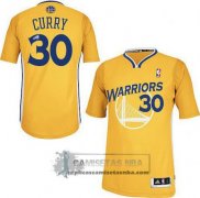 Camiseta Autentico Manga Corta Warriors Curry Amarillo