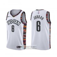 Camiseta Brooklyn Nets Deandre Jordan Ciudad 2019-20 Blanco