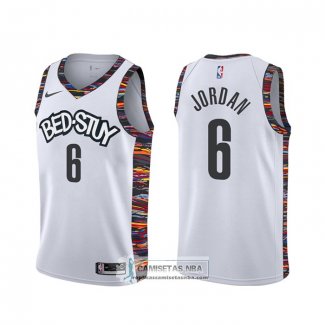 Camiseta Brooklyn Nets Deandre Jordan Ciudad 2019-20 Blanco