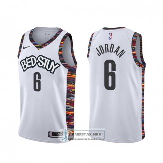 Camiseta Brooklyn Nets Deandre Jordan Ciudad 2019-20 Blanco