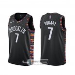Camiseta Brooklyn Nets Kevin Durant Ciudad Negro