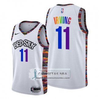 Camiseta Brooklyn Nets Kyrie Irving Ciudad LGBTQ Pride Night 2020 Blanco