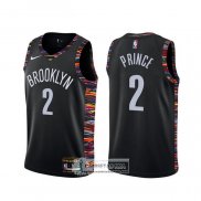 Camiseta Brooklyn Nets Taurean Prince Ciudad Negro