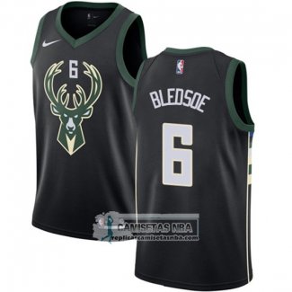 Camiseta Bucks Eric Bledsoe 2017-18 Negro