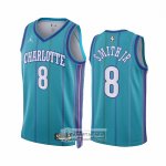 Camiseta Charlotte Hornets Dennis Smith JR NO 8 Classic 2023-24 Verde