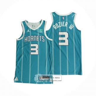 Camiseta Charlotte Hornets Terry Rozier III NO 3 Icon Autentico 2020-21 Verde