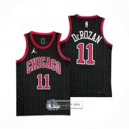 Camiseta Chicago Bulls DeMar DeRozan NO 11 Statement 2020-21 Negro