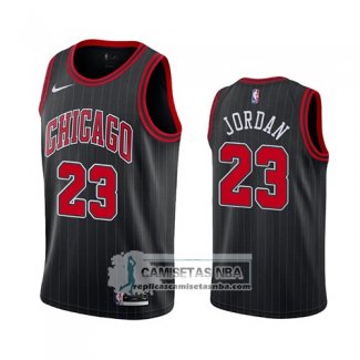 Camiseta Chicago Bulls Michael Jordan Statement 2019-20 Negro