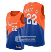 Camiseta Cleveland Cavaliers Larry Nance Jr. Ciudad Edition Azul