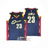 Camiseta Cleveland Cavaliers LeBron James NO 23 Classics 2025-26 Azul