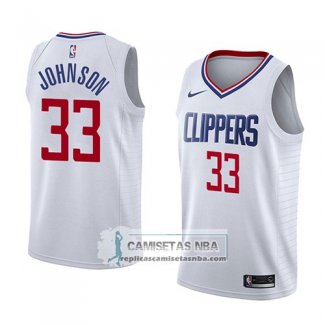 Camiseta Clippers Wesley Johnson Association 2018 Blanco