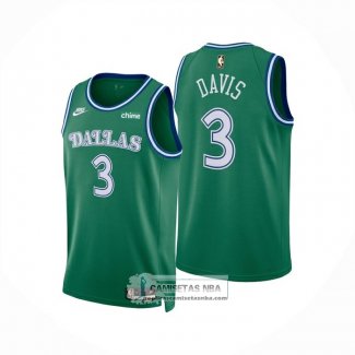Camiseta Dallas Mavericks Anthony Davis NO 3 Classic 2025-26 Verde