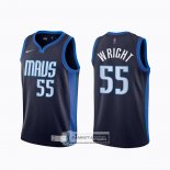 Camiseta Dallas Mavericks Delon Wright Earned 2020-21 Azul