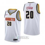 Camiseta Denver Nuggets Tyler Lydon Association Blanco