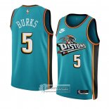 Camiseta Detroit Pistons Alec Burks NO 5 Classic 2022-23 Verde