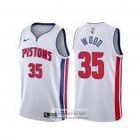 Camiseta Detroit Pistons Christian Wood Association Blanco