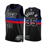 Camiseta Detroit Pistons Marvin Bagley III NO 35 Statement 2022-23 Negro